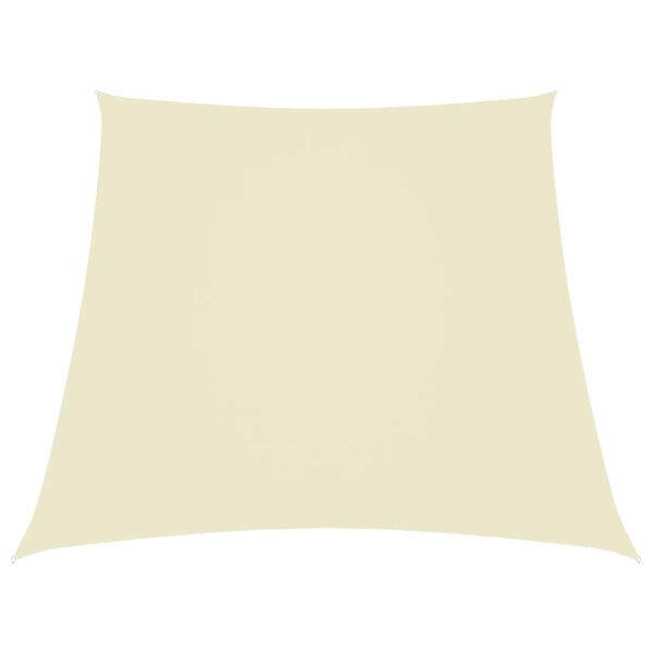 vidaXL Sonnensegel Oxford-Gewebe Trapezf&ouml;rmig 2/4x3 m Cremewei&szlig;