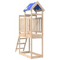 vidaXL Spielturm mit Leiter 110,5x52,5x215 cm Massivholz Kiefer