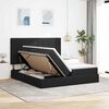 vidaXL Aufbewahrungsbett mit Matratze Schwarz 180 x 200 cm Samt