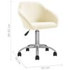 vidaXL Esszimmerst&uuml;hle 6 Stk. Drehbar Creme Stoff