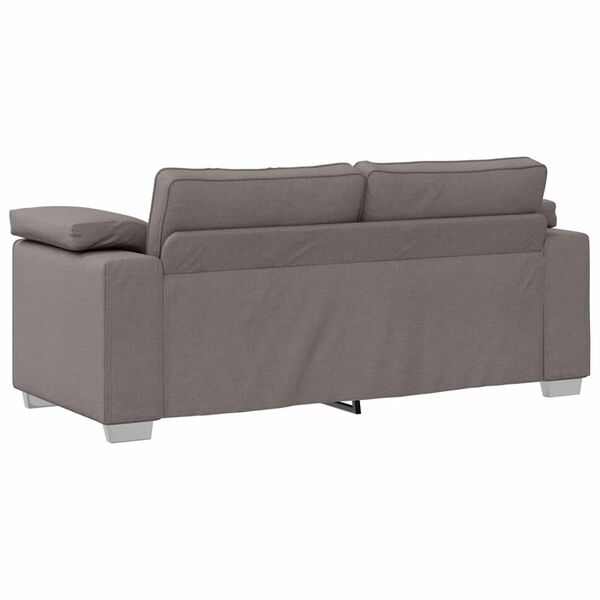 vidaXL Sofa 140cm Taupe Stoff