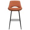 vidaXL Barhocker 2 Stk. Hellbraun Kunstleder
