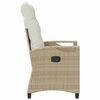 vidaXL Gartenstuhl 2 pcs Beige und Creme 56 x 60 x 112 cm