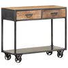 vidaXL Konsolentisch 90x35x74 cm Altholz Massiv