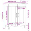 vidaXL Sideboard Betongrau 69,5x34x90 cm Holzwerkstoff
