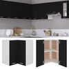 vidaXL Eckh&auml;ngeschrank Lyon Schwarz 57x57x60 cm Holzwerkstoff