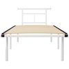 vidaXL Bettgestell Wei&szlig; Metall 90x200 cm