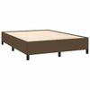 vidaXL Bettgestell ohne Matratze Dunkelbraun 140x190 cm Stoff