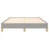 vidaXL Bettgestell ohne Matratze Hellgrau 140x200 cm Stoff