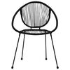vidaXL 3-tlg. Bistro-Set PVC Rattan Schwarz