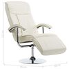 vidaXL TV-Sessel Creme Kunstleder