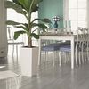 LECHUZA Pflanzk&uuml;bel Cubico Color 30 ALL-IN-ONE Set Wei&szlig; 13130