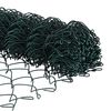 vidaXL Zaunpfosten Gr&uuml;n 25 x 0,4 m (40 x 40 mm Maschen) Stahl und PVC