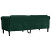 vidaXL Sofa 3-Sitzer Dunkelgr&uuml;n Samt