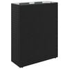 vidaXL Hoher Pflanzer Schwarz 55 x 22 x 70 cm Poly-Rattan
