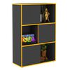 FMD Standregal mit 3 offenen F&auml;chern 68,5x33x99 cm Anthrazit