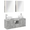 vidaXL Badezimmerschrank-Set 5 stk. Betongrau Holzwerkstoff