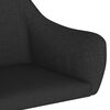 vidaXL Esszimmerst&uuml;hle 6 Stk. Drehbar Schwarz Stoff