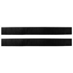 vidaXL Selbstklebende T&uuml;rb&uuml;rstendichtungen 2 stk. Silber 100 cm