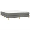 vidaXL Boxspringbettgestell Dunkelgrau 180x200 cm Stoff