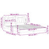 vidaXL Bettgestell "Viana" mit LED ohne Matratze Braun 160x200 cm