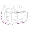 vidaXL Relaxsofa 2-Sitzer Hellgrau Mikrofasergewebe
