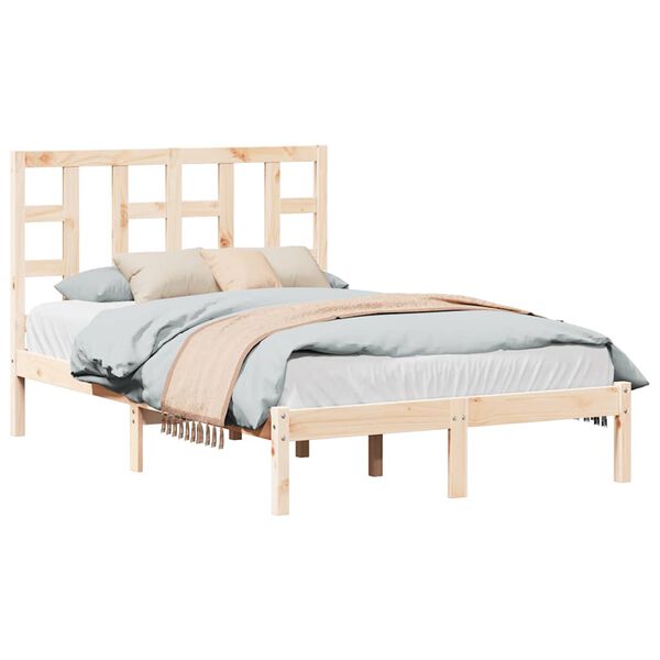 vidaXL Massivholzbett 120x190 cm