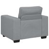 vidaXL Sessel Hellgrau 60 cm Stoff