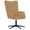 vidaXL Relaxsessel mit Hocker Braun Samt