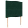 vidaXL Boxspringbett mit Matratze Dunkelgr&uuml;n 120x200 cm Samt
