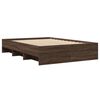vidaXL Bettgestell ohne Matratze Braun Eiche 120x190 cm Holzwerkstoff