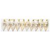 vidaXL Weihnachts-Tannenzapfen Ball 40 pcs Gold Kunststoff