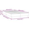 vidaXL Boxspringbett ohne Matratze Schwarz 120x220 cm Samt