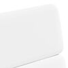 vidaXL Esszimmerst&uuml;hle mit Rollen 2 pcs Wei&szlig; 58 x 65 x 98 cm