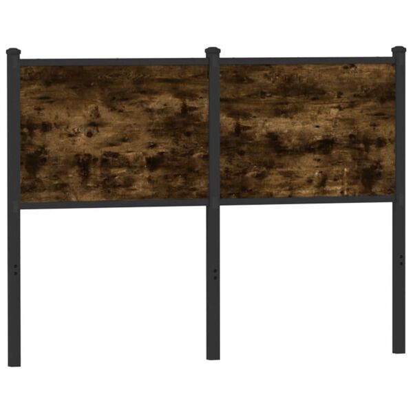vidaXL Kopfteil R&auml;uchereiche 120 cm Holzwerkstoff und Stahl