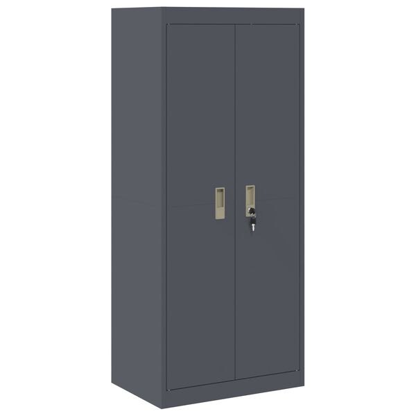 vidaXL Aufbewahrungsschrank Anthrazit 60 x 40 x 140 cm Stahl