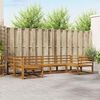 vidaXL Outdoor-Sofagarnitur 6 pcs Natur Massivholz Akazie