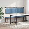 vidaXL H&auml;ngevorderseite Wandmontiert Blau 190 x 55 x 5 cm Cordstoff