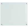 vidaXL K&uuml;chenr&uuml;ckwand 2 pcs Wei&szlig; 70 x 60 cm Geh&auml;rtetes Glas