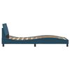 vidaXL Bettgestell mit Kopfteil "Dover" Blau 80x200 cm Samt
