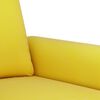 vidaXL 3-tlg. Sofagarnitur mit Kissen Gelb Samt