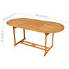 vidaXL 7-tlg. Garten-Essgruppe mit Kissen Massivholz Teak