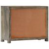 vidaXL Beistellschrank Grau 75 x 30 x 60 cm Massivholz Mango