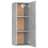 vidaXL TV-Schrank Betongrau 30,5x30x90 cm Holzwerkstoff