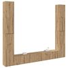 vidaXL TV-Wandschr&auml;nke 6 Stk. Artisan-Eiche Holzwerkstoff