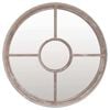 vidaXL Gartenspiegel Sand 40x4 cm Eisen Rund
