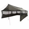 vidaXL Familienzelt Braun grau 600 x 402 x 268 cm Polyester und Stahl