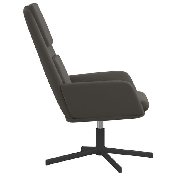 vidaXL Relaxsessel Dunkelgrau Samt