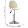 vidaXL Barhocker Creme Stoff