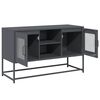 vidaXL TV-Schrank Anthrazit 100,5x39x60,5 cm Stahl